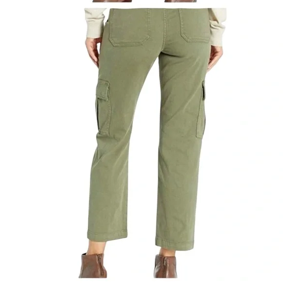 7‎ For All Mankind women’s  Cargo Pants M Green Flap Pockets Casual size 30 NWOT - Picture 2 of 14